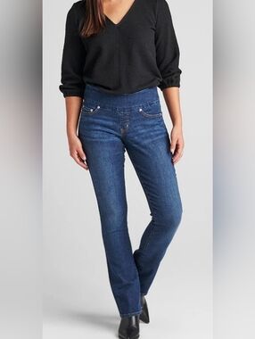 Jag Jeans Peri High Rise Boot Leg Pull-on Denim Jean Womens Size 16 Long